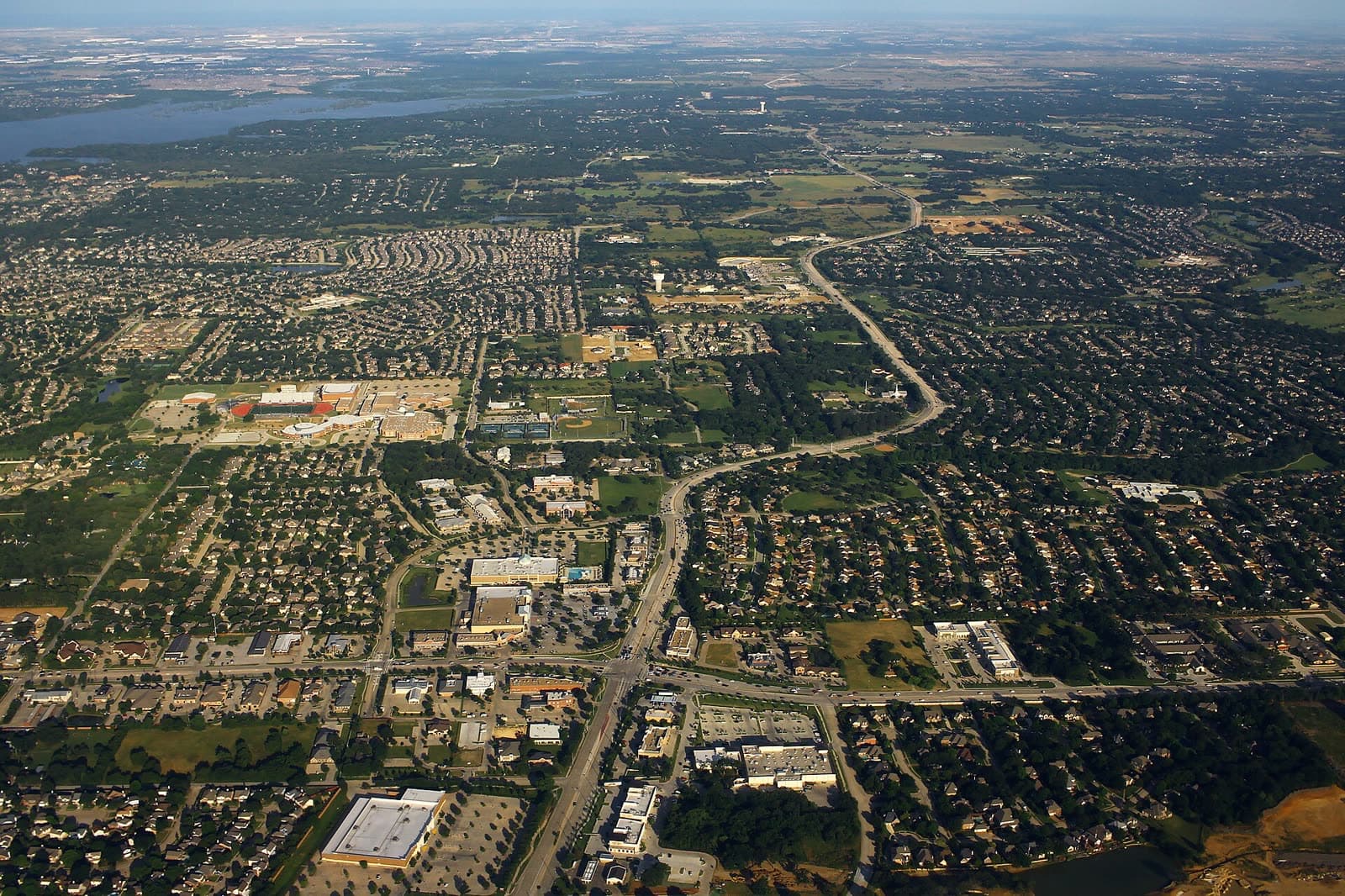 Aerial view of Flower Mound